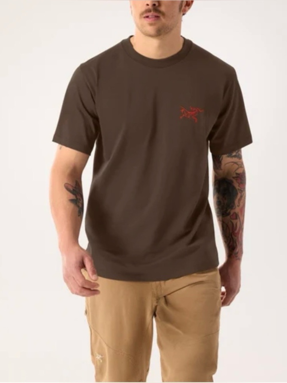 Arc'teryx Men's kraggs sl cotton short sleeve tee brown